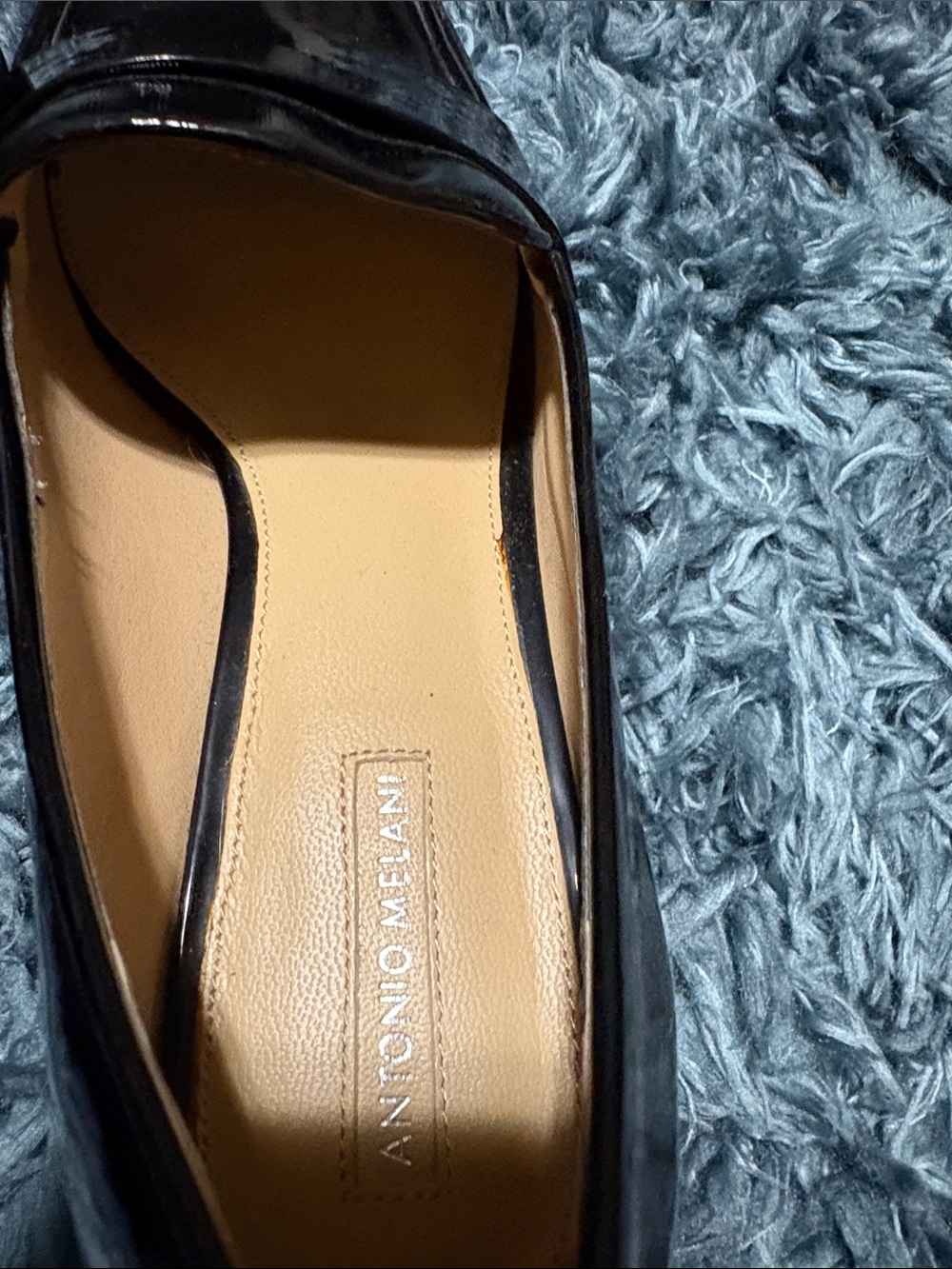 Black Patent Leather Loafers - Women's Dress Loafers - Picture 5 of 7